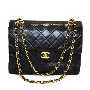 Chanel Matra Sera Chain Shoulder Bag Black
